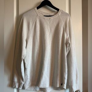 Men's Classic Crewneck Sweater in Light Beige